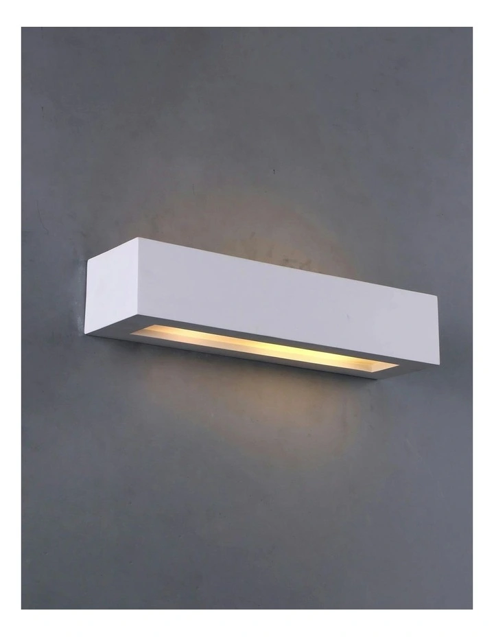 Elvon Plaster Medium Wall Sconce in White image 5