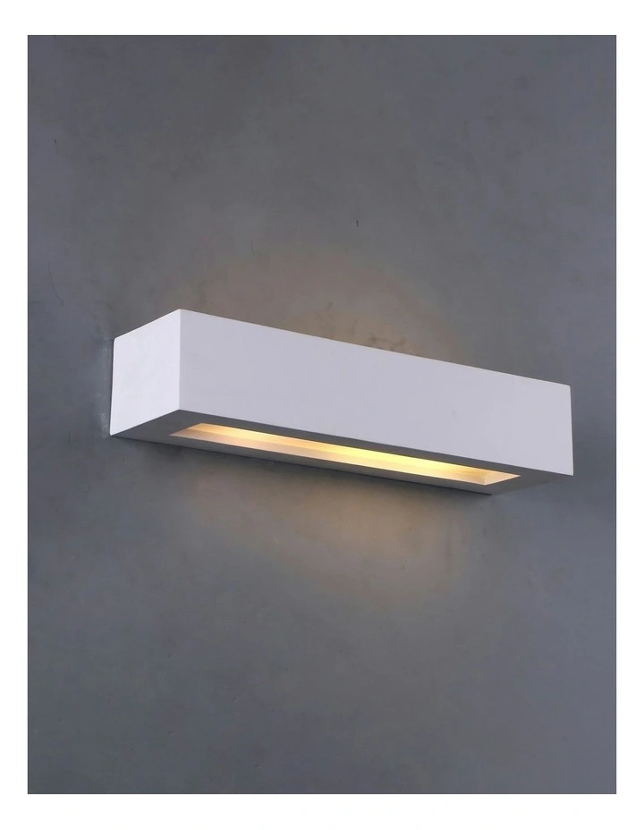 Elvon Plaster Medium Wall Sconce in White image 5