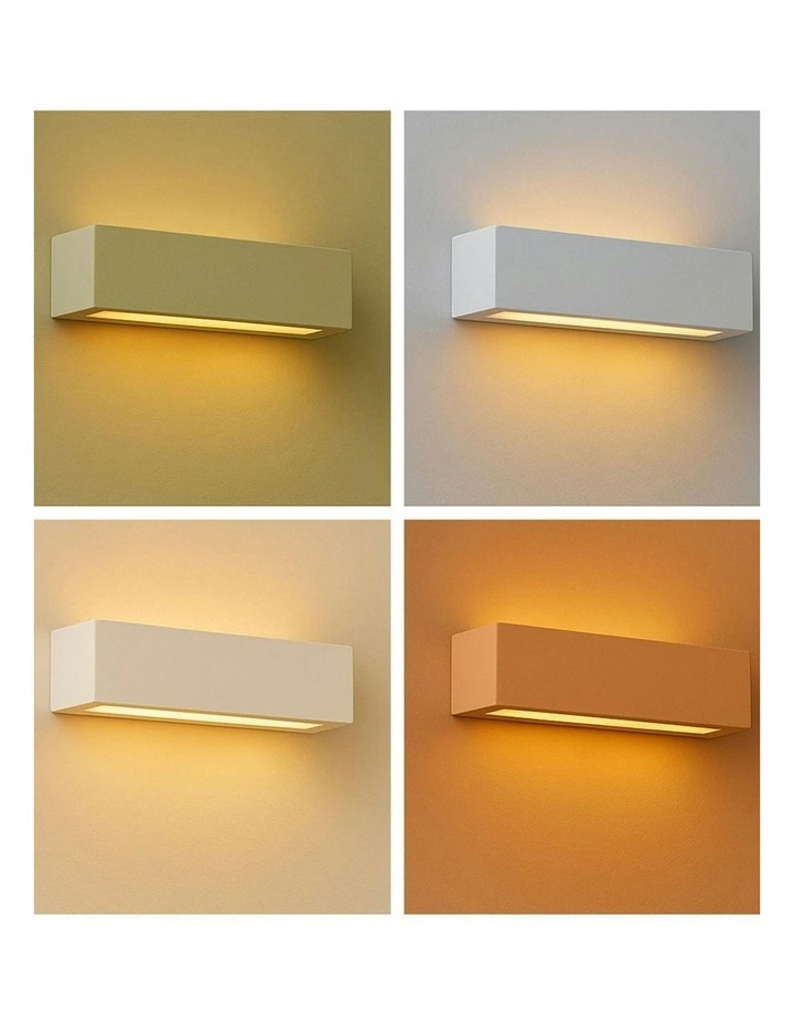 Elvon Plaster Medium Wall Sconce in White image 6