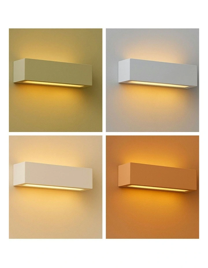 Elvon Plaster Medium Wall Sconce in White image 6