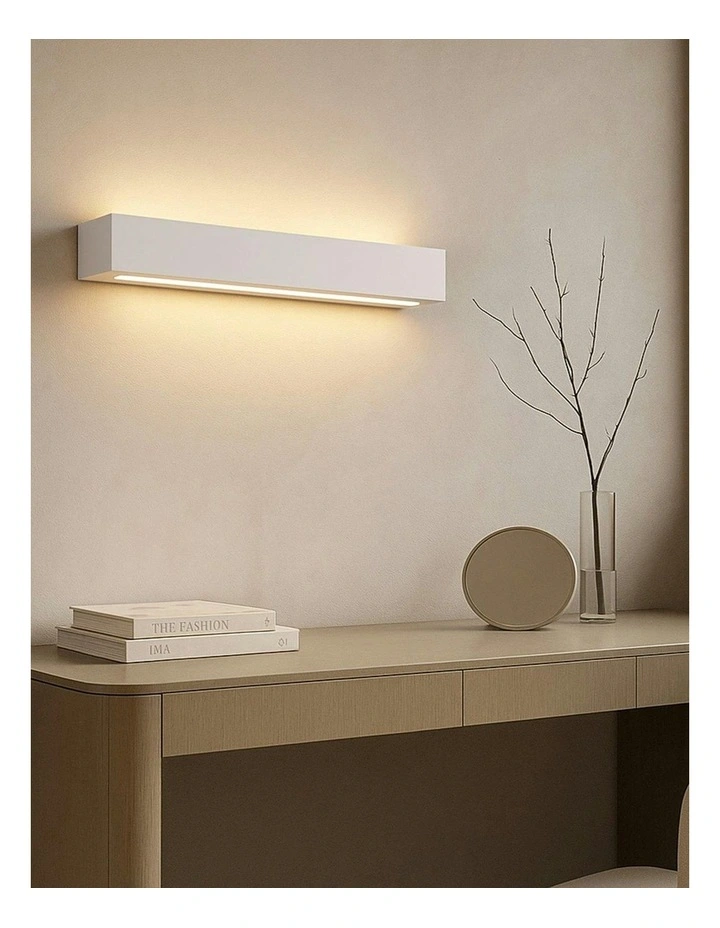 Elvon Plaster Large Wall Sconce in White image 2