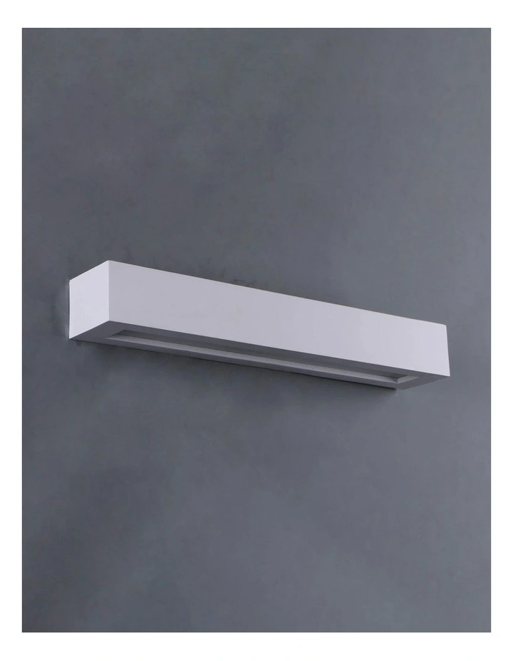 Elvon Plaster Large Wall Sconce in White image 3