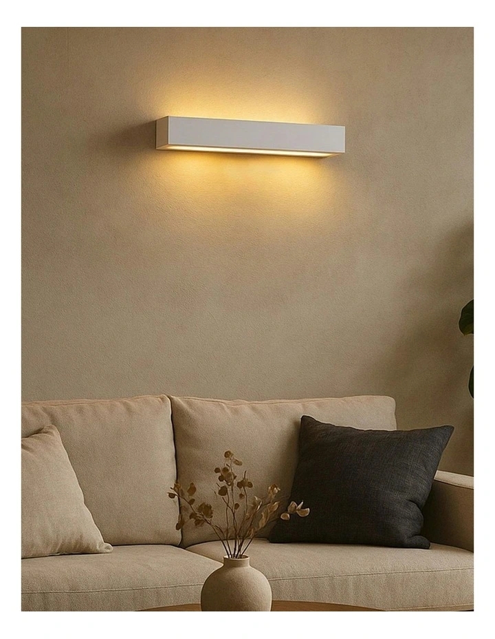 Elvon Plaster Large Wall Sconce in White image 5