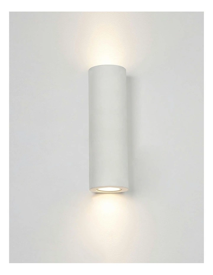 Onyx Plaster Wall Sconce 2 Light in White image 2