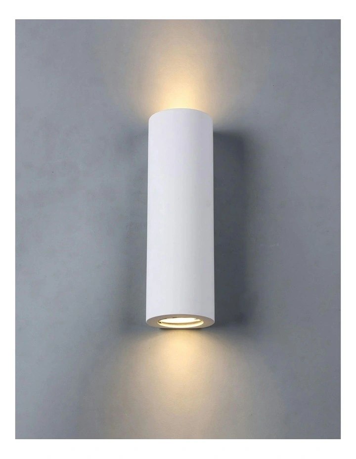 Onyx Plaster Wall Sconce 2 Light in White image 4
