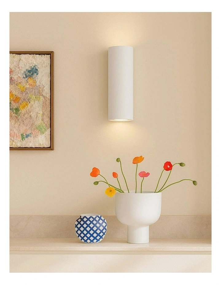 Onyx Plaster Wall Sconce 2 Light in White image 5