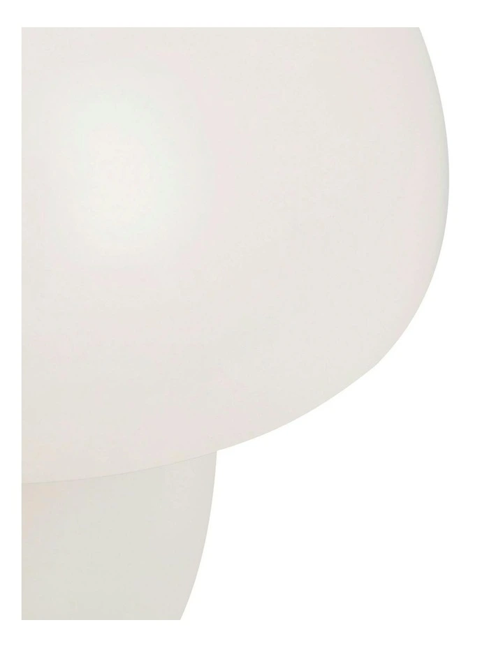 USB Rechargeable Mushroom LED Table Lamp in White image 3