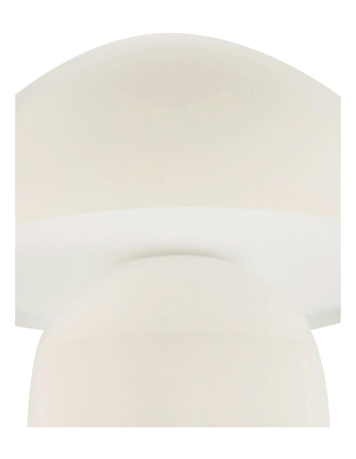 USB Rechargeable Mushroom LED Table Lamp in White image 4