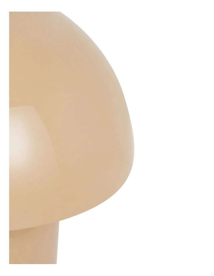 USB Rechargeable Mushroom LED Table Lamp in Taupe image 3