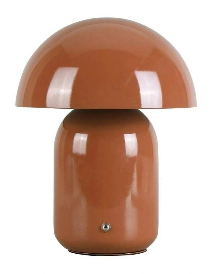 USB Rechargeable Mushroom LED Table Lamp in Clay image 1