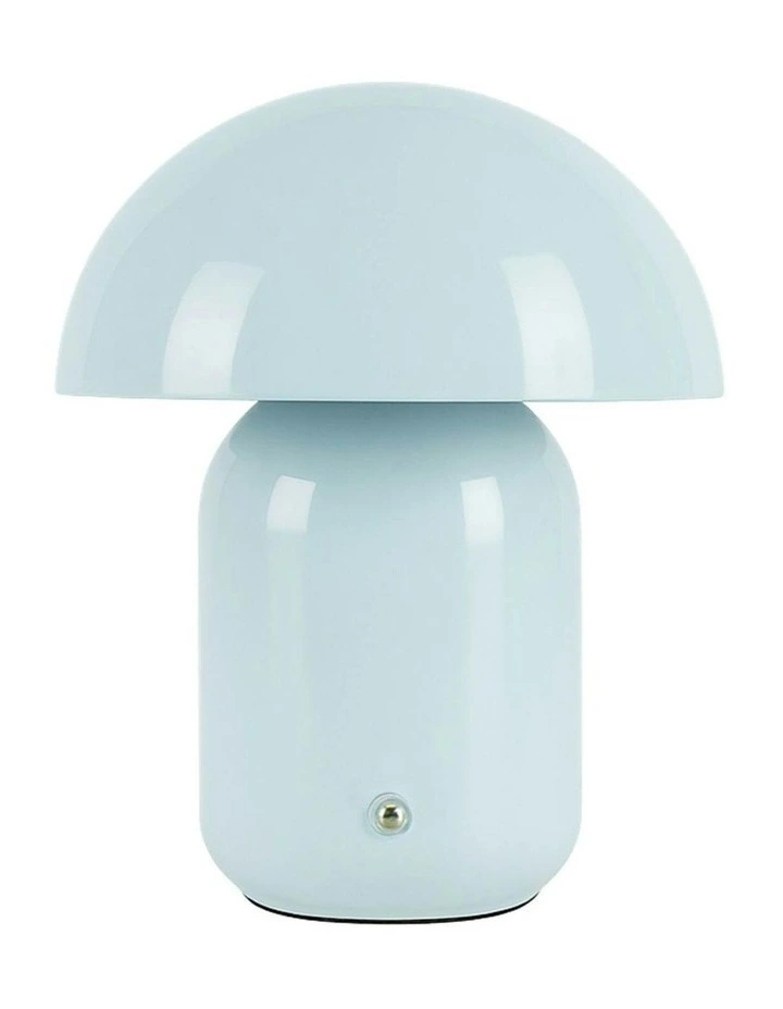 USB Rechargeable Mushroom LED Table Lamp in Pale Blue image 1