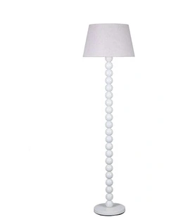 Pearl Orb Floor Lamp in Whisper White