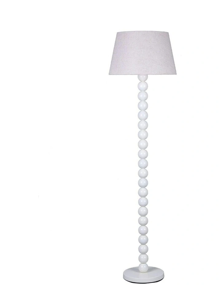 Pearl Orb Floor Lamp in Whisper White image 1