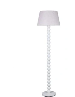 Pearl Orb Floor Lamp in Whisper White
