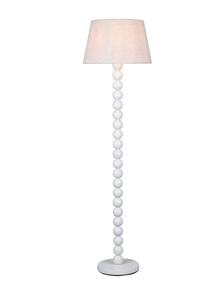 Pearl Orb Floor Lamp in Whisper White image 2