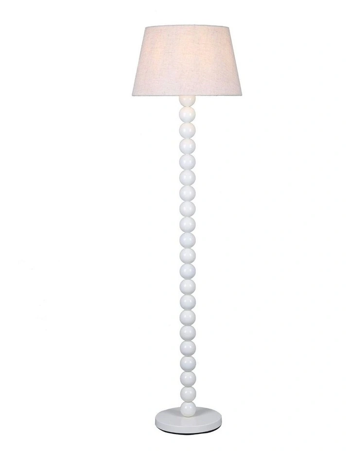 Pearl Orb Floor Lamp in Whisper White image 2