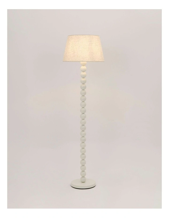 Pearl Orb Floor Lamp in Whisper White image 6