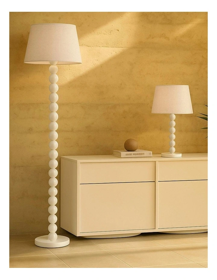 Pearl Orb Floor Lamp in Whisper White image 7
