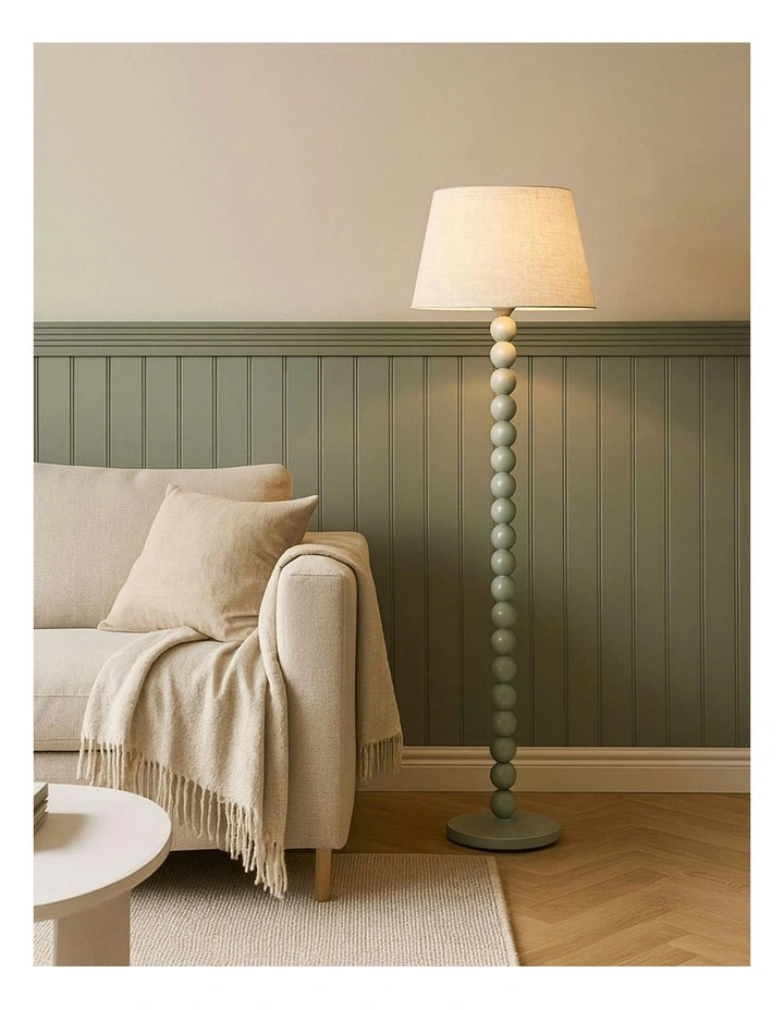 Pearl Orb Floor Lamp in Sage image 6
