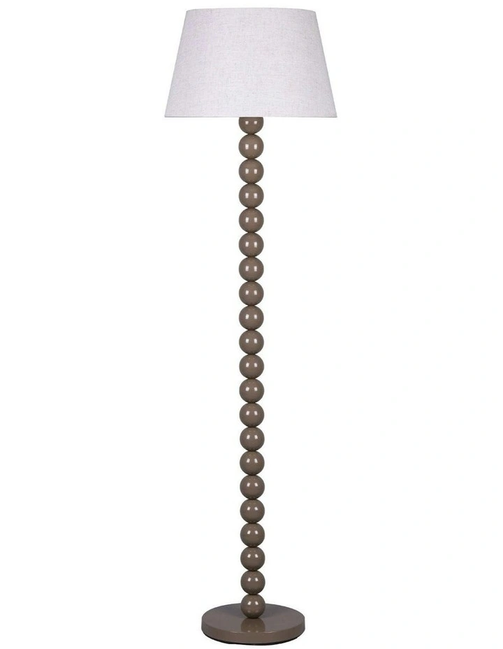 Pearl Orb Floor Lamp in Toffee image 1
