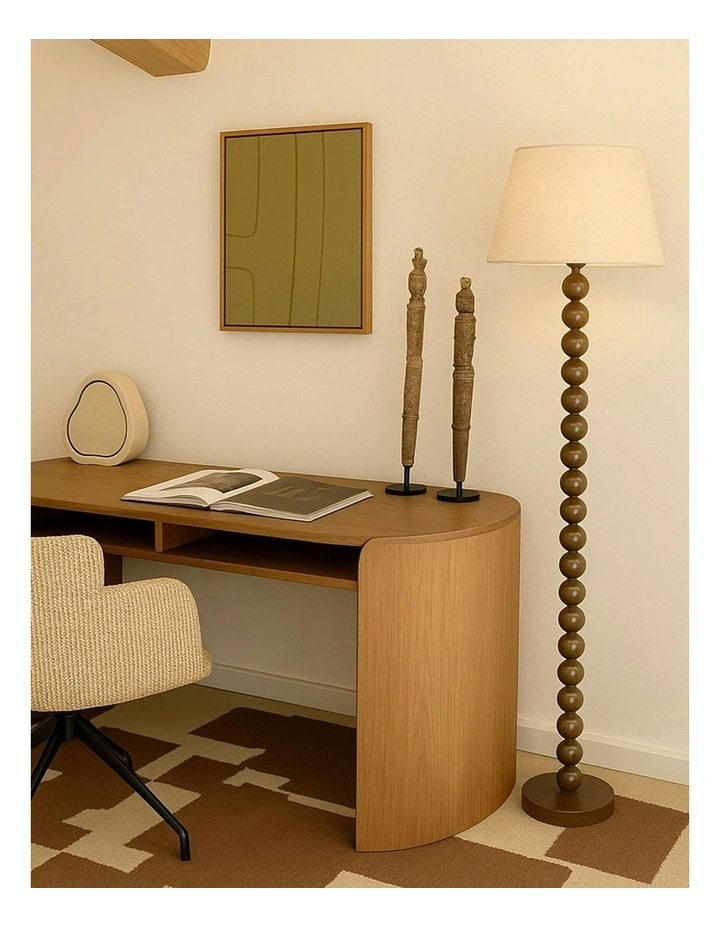 Pearl Orb Floor Lamp in Toffee image 6