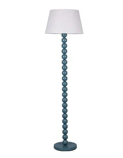 Pearl Orb Floor Lamp in Cyan