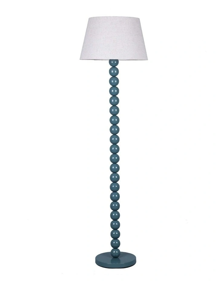 Pearl Orb Floor Lamp in Cyan image 1