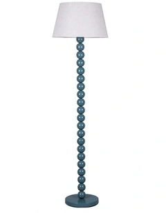Pearl Orb Floor Lamp in Cyan