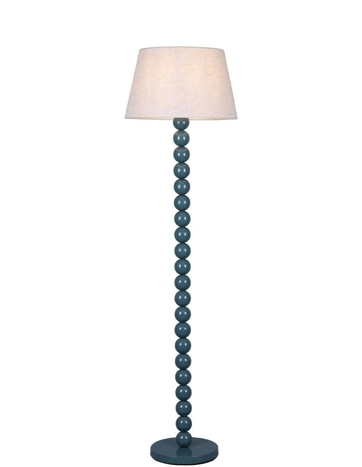 Pearl Orb Floor Lamp in Cyan image 2
