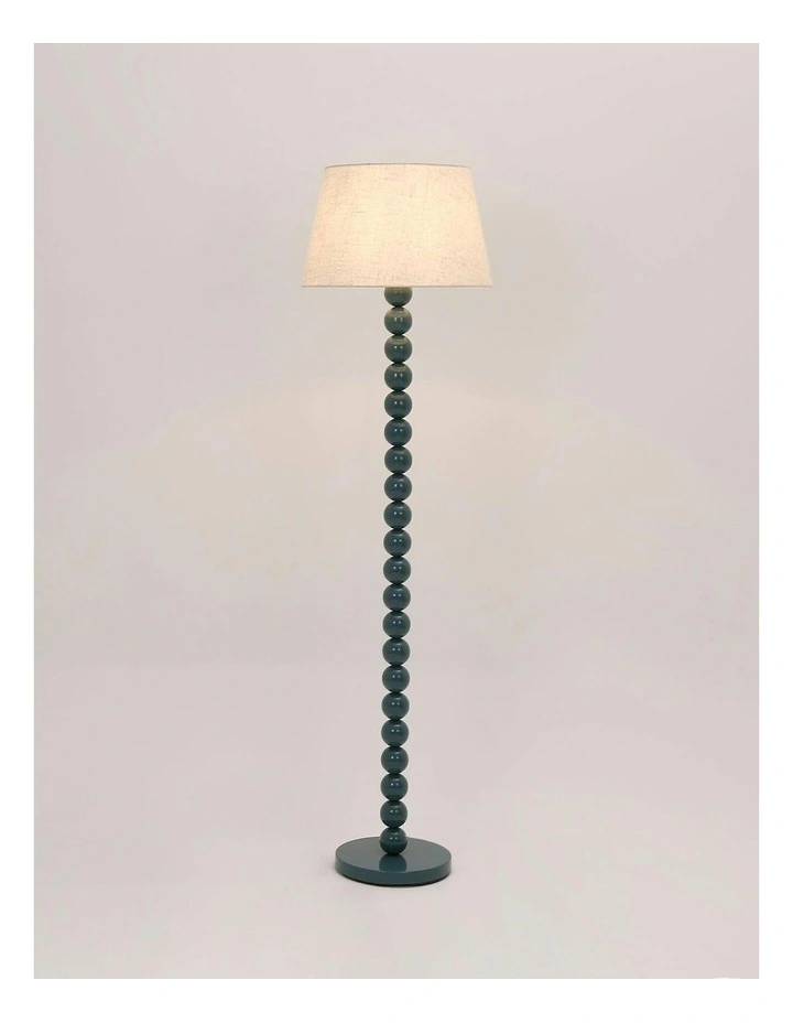 Pearl Orb Floor Lamp in Cyan image 4