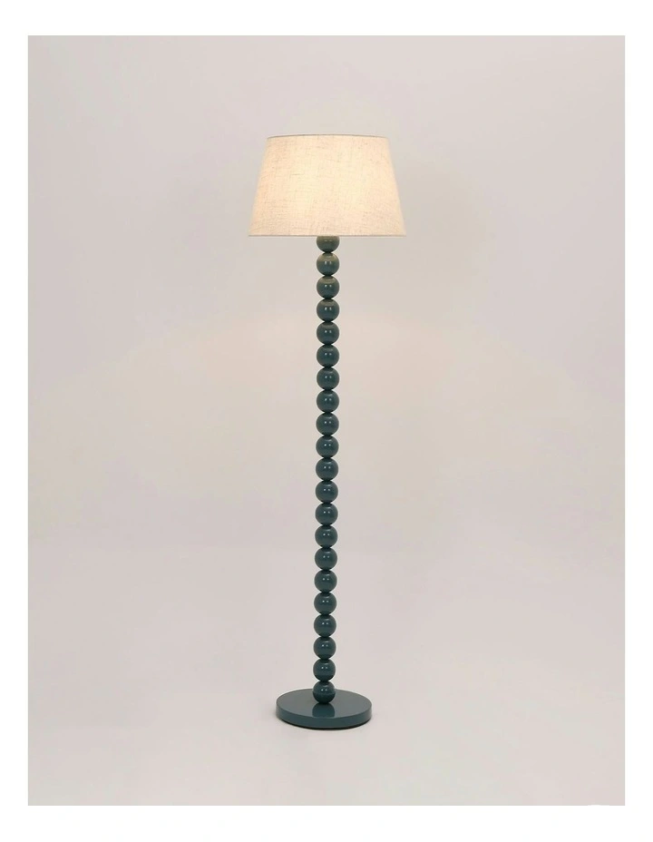 Pearl Orb Floor Lamp in Cyan image 5