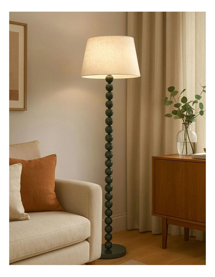 Pearl Orb Floor Lamp in Cyan image 7