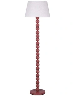 Pearl Orb Floor Lamp in Rust
