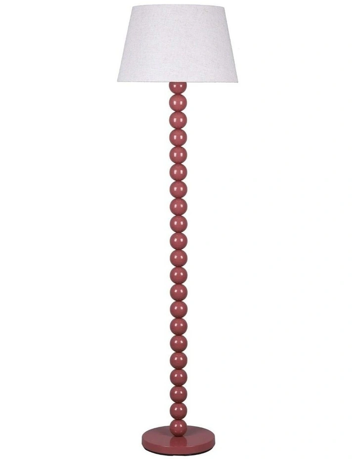 Pearl Orb Floor Lamp in Rust image 1