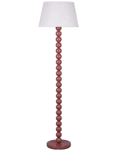 Pearl Orb Floor Lamp in Rust