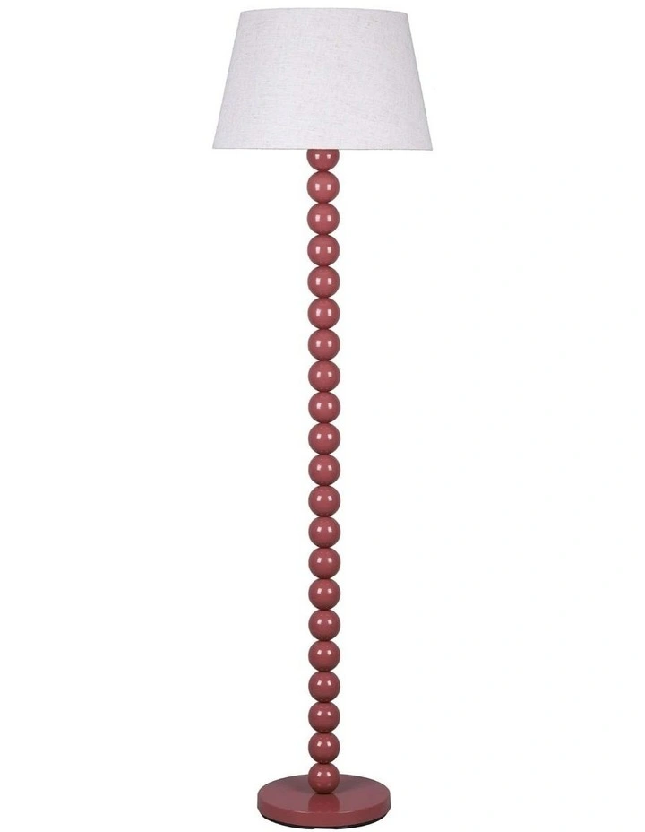 Pearl Orb Floor Lamp in Rust image 1