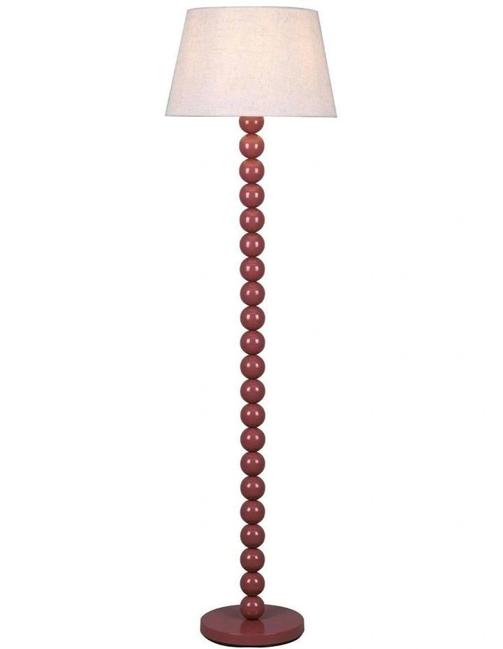 Pearl Orb Floor Lamp in Rust image 2