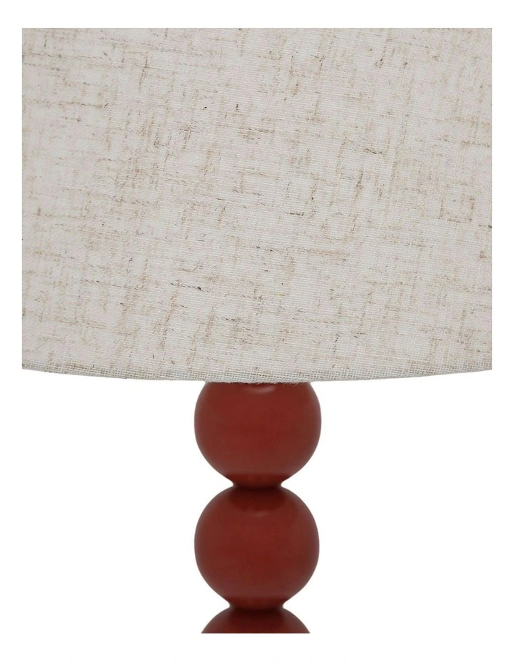 Pearl Orb Floor Lamp in Rust image 3