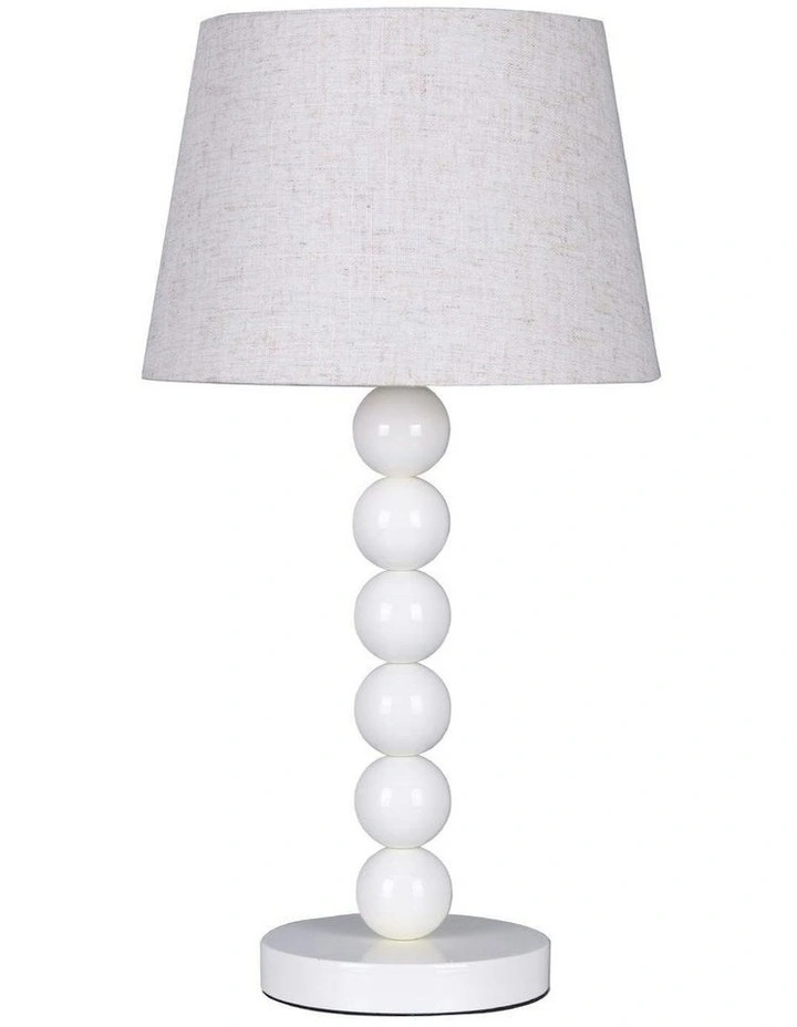 Pearl Orb Table Lamp in Whisper White image 1