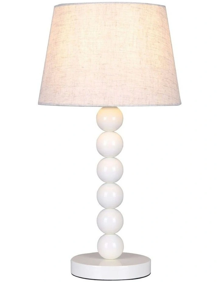 Pearl Orb Table Lamp in Whisper White image 2