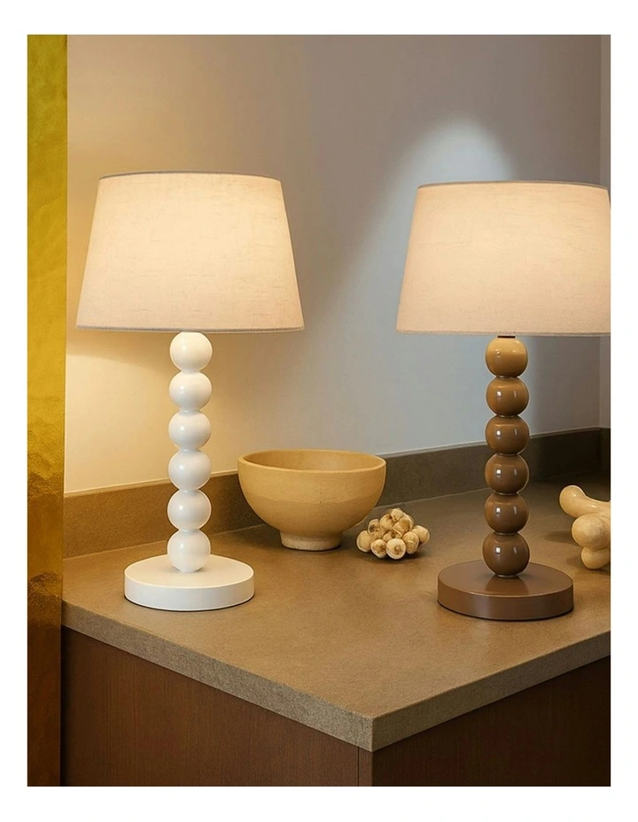Pearl Orb Table Lamp in Whisper White image 6