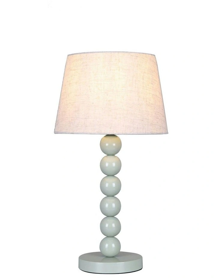 Pearl Orb Table Lamp in Sage image 1