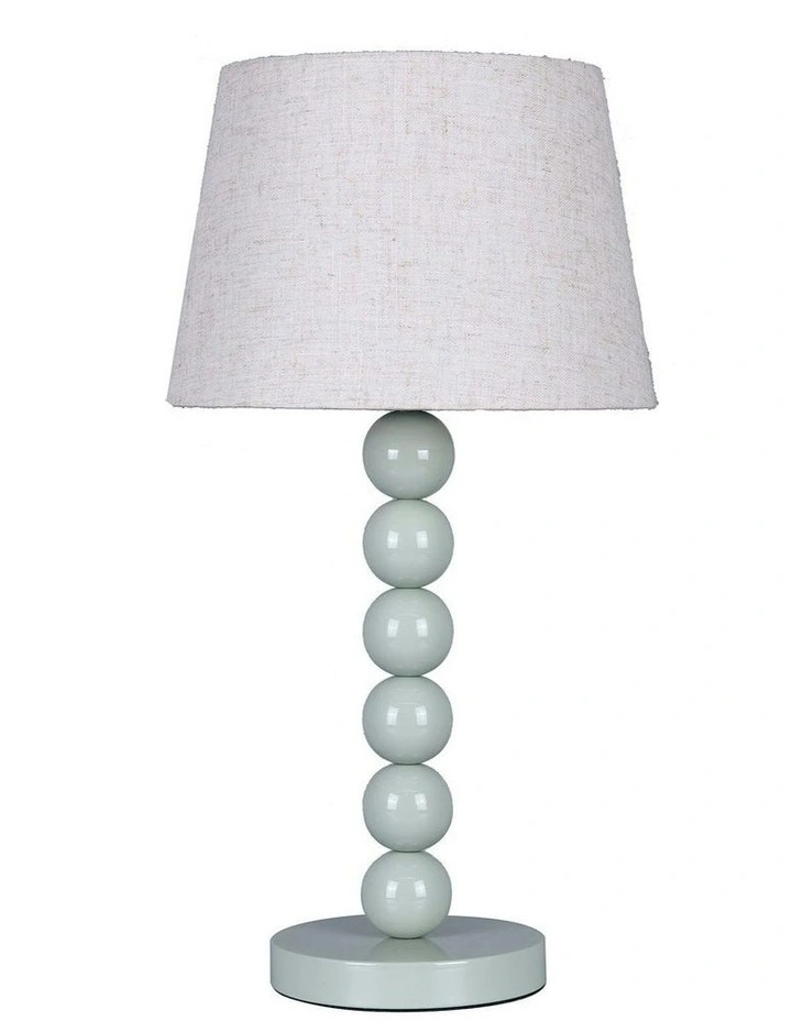 Pearl Orb Table Lamp in Sage image 2