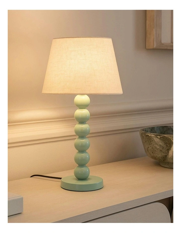 Pearl Orb Table Lamp in Sage image 4