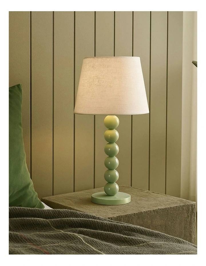 Pearl Orb Table Lamp in Sage image 5