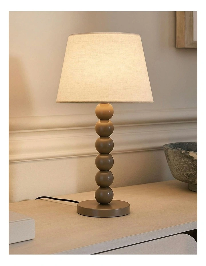Pearl Orb Table Lamp in Toffee image 3