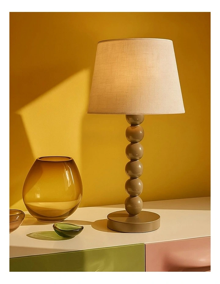 Pearl Orb Table Lamp in Toffee image 4