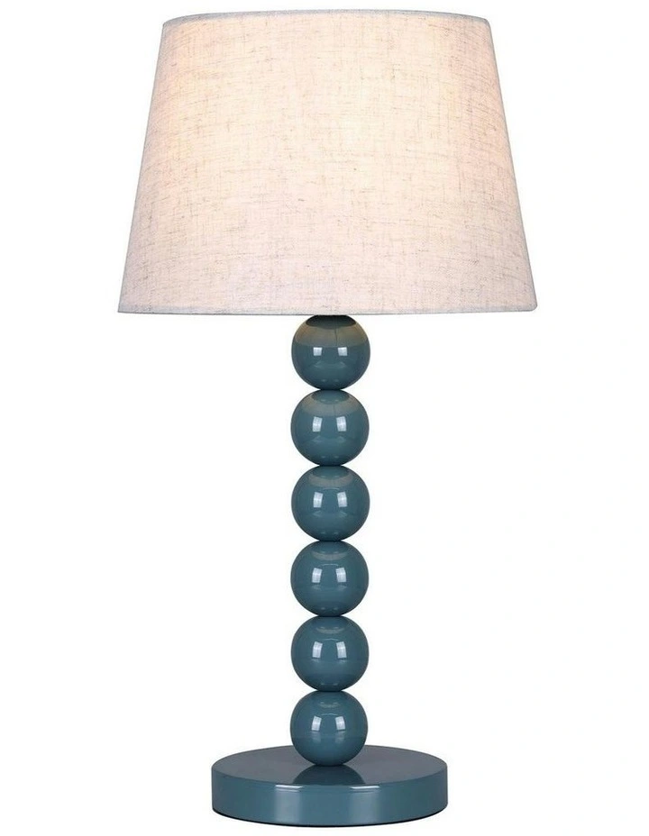 Pearl Orb Table Lamp in Cyan image 2