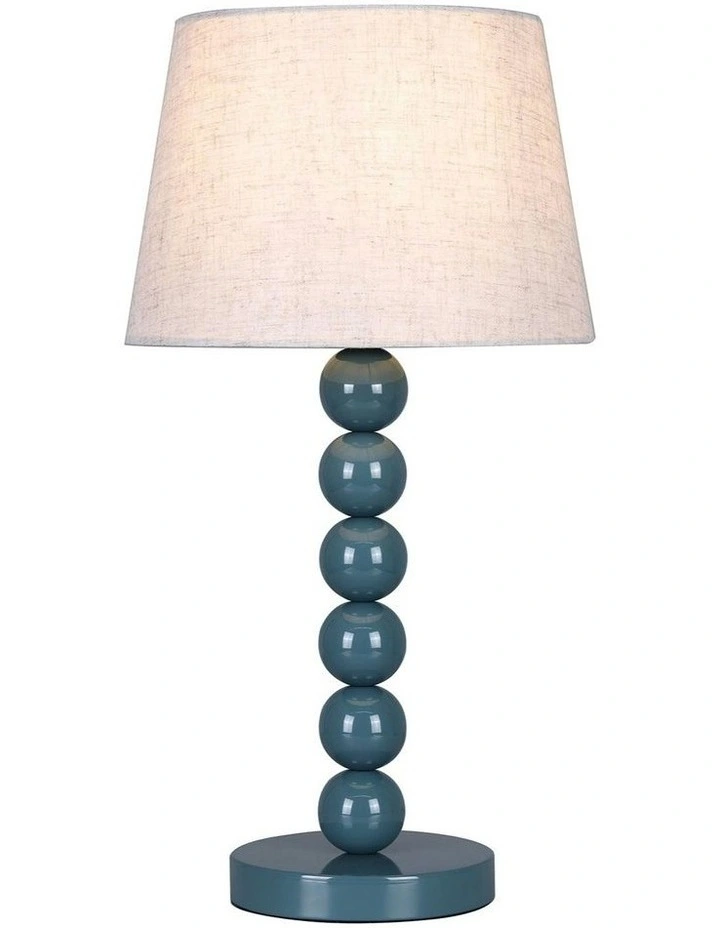 Pearl Orb Table Lamp in Cyan image 2