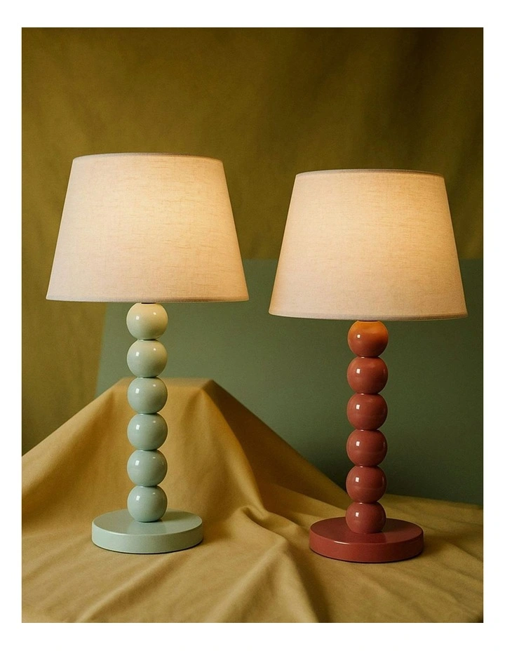 Pearl Orb Table Lamp in Rust image 6